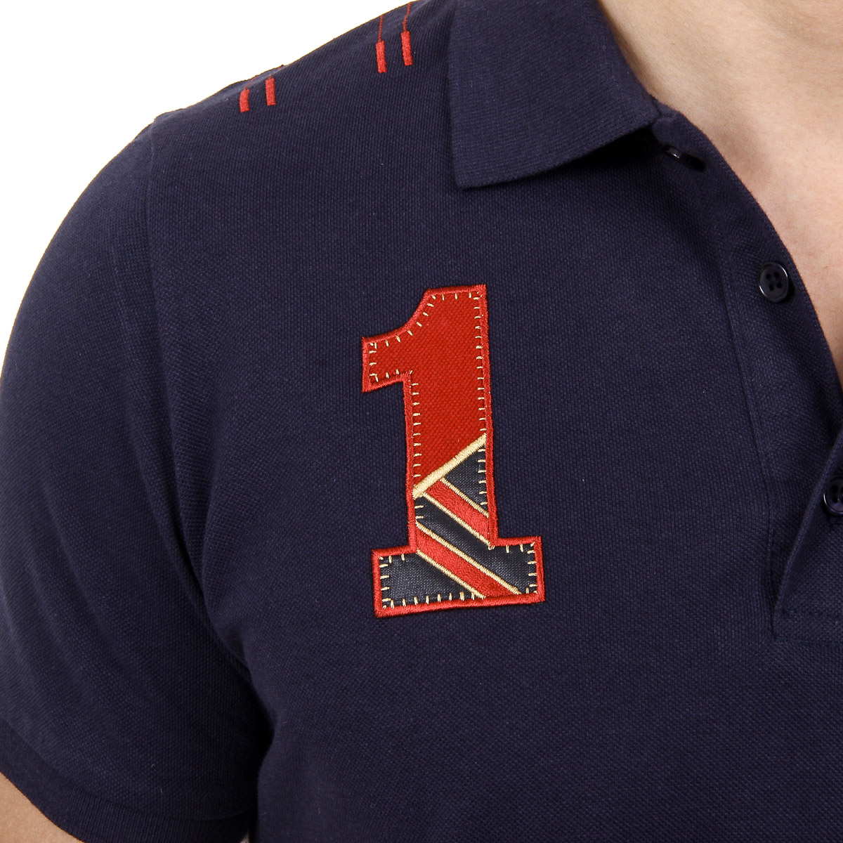 Polo Ufford & Suffolk Polo Club para hombre, manga corta, US008, azul marino