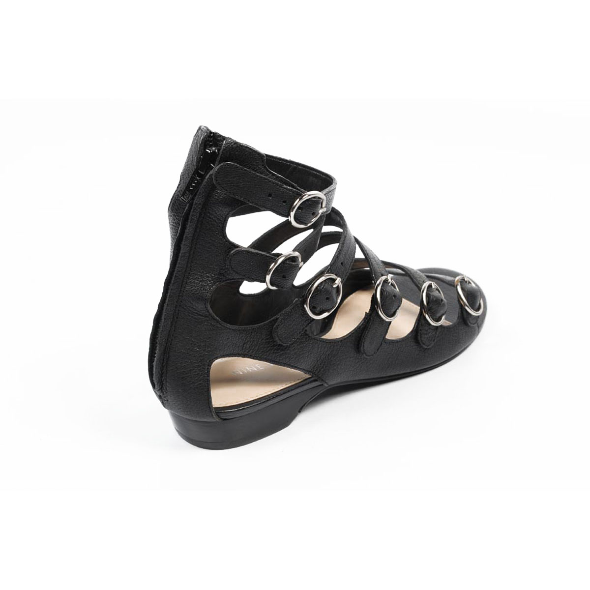 Sandalias de gladiador para mujer Nine West NWUSMAN NEGRO