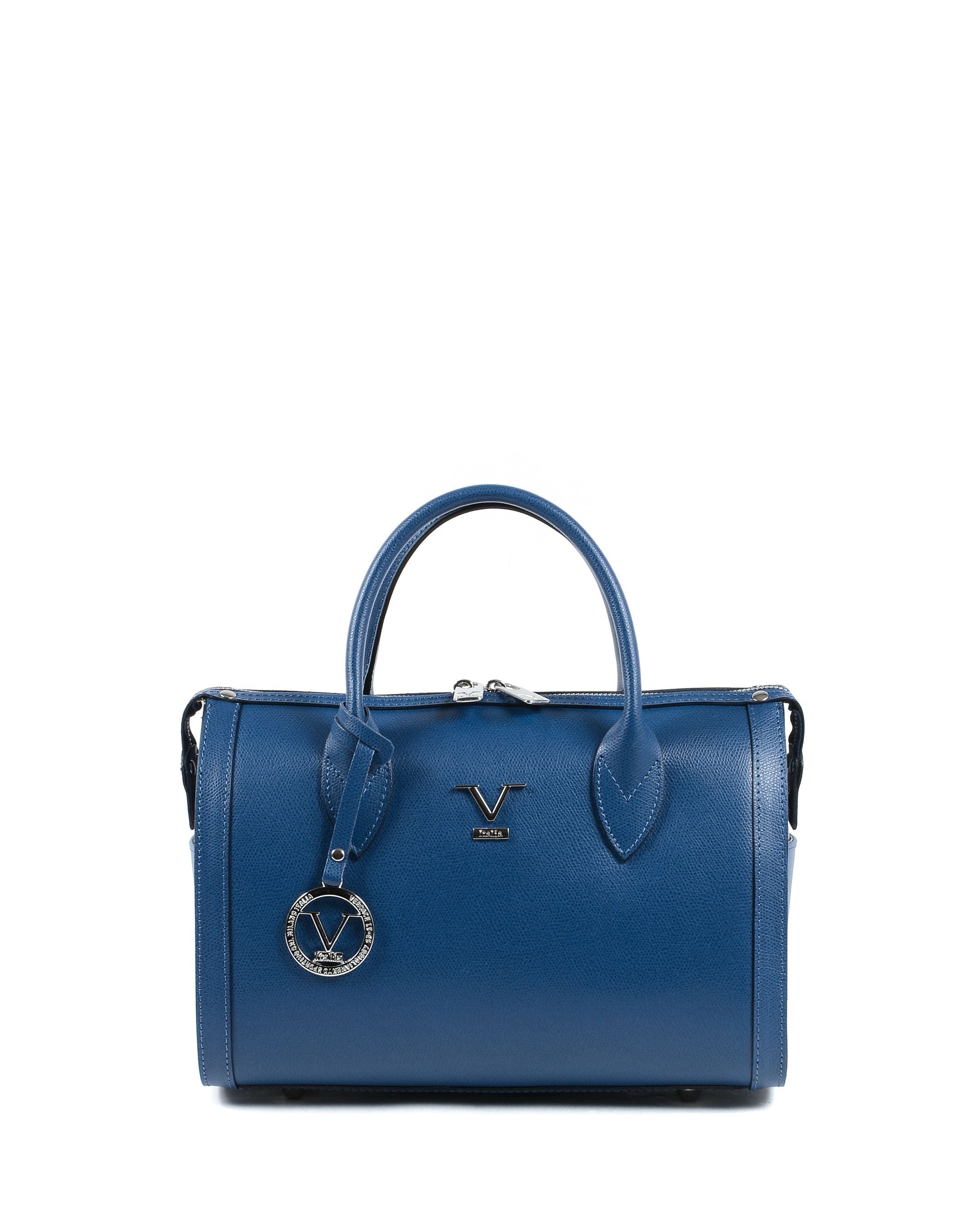 V Italia Womens Handbag Bluette V014-S PALMELLATO BLUETTE