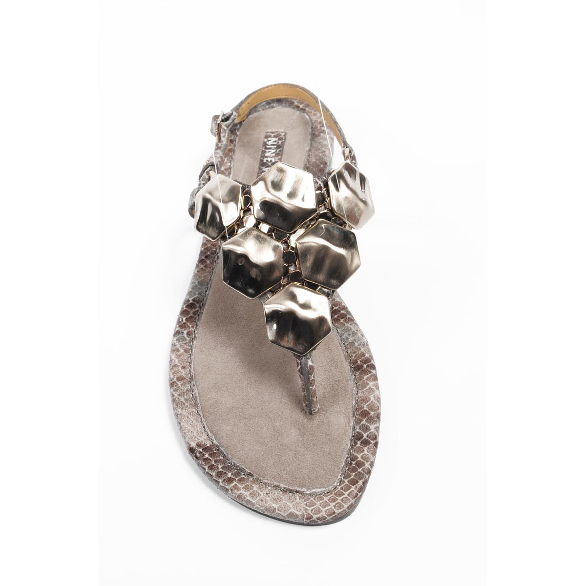 Sandalias planas con tira trasera para mujer Nine West NWWALID MARRÓN MULTICOLOR