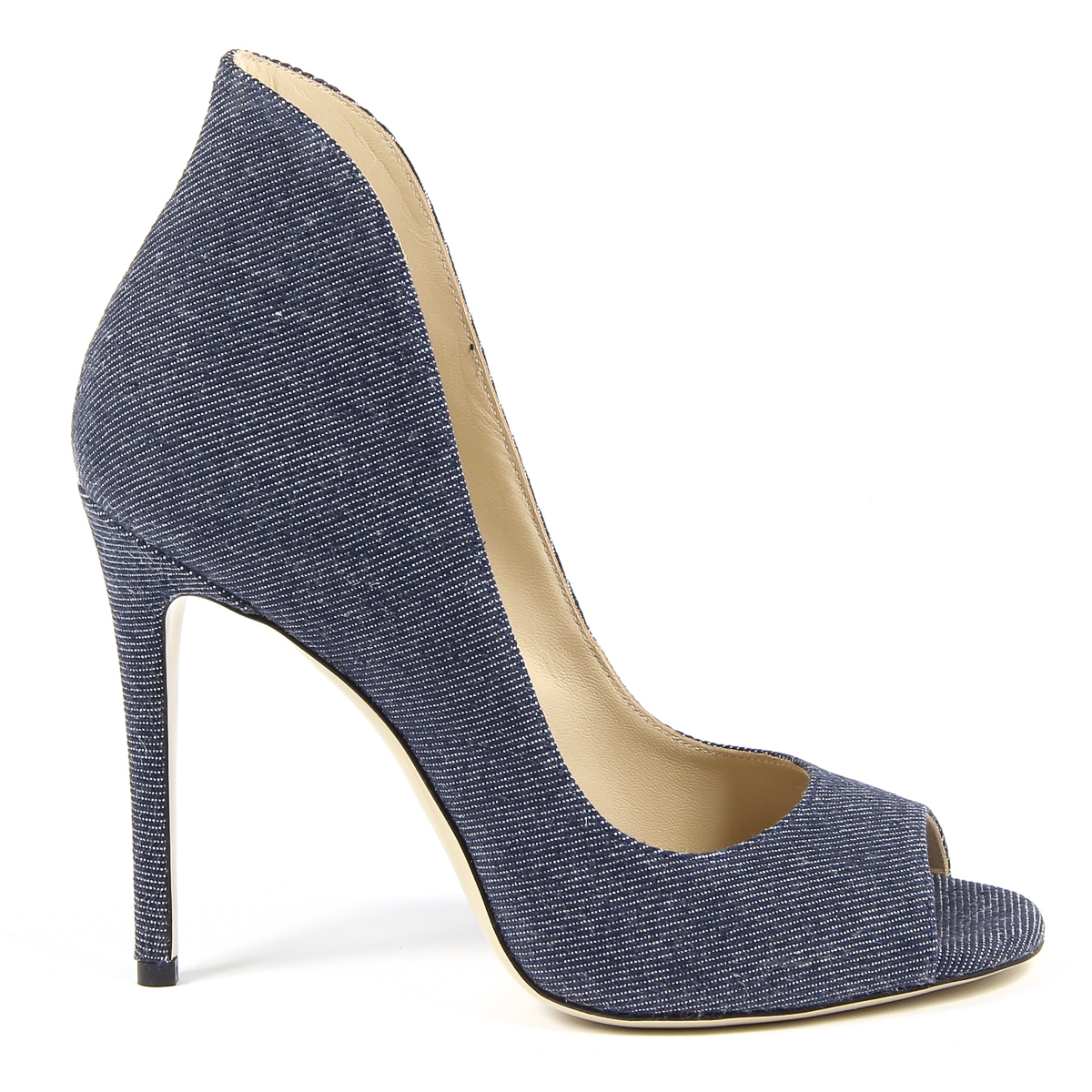 V 1969 Italia Womens Pump Open Toe Denim STELLA