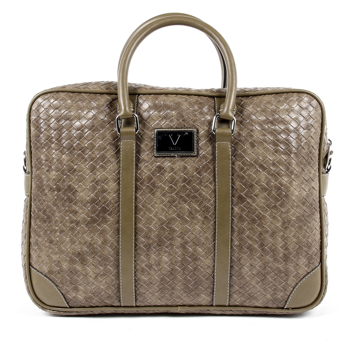 Bolso de mano para hombre V 1969 Italia marrón EVAN