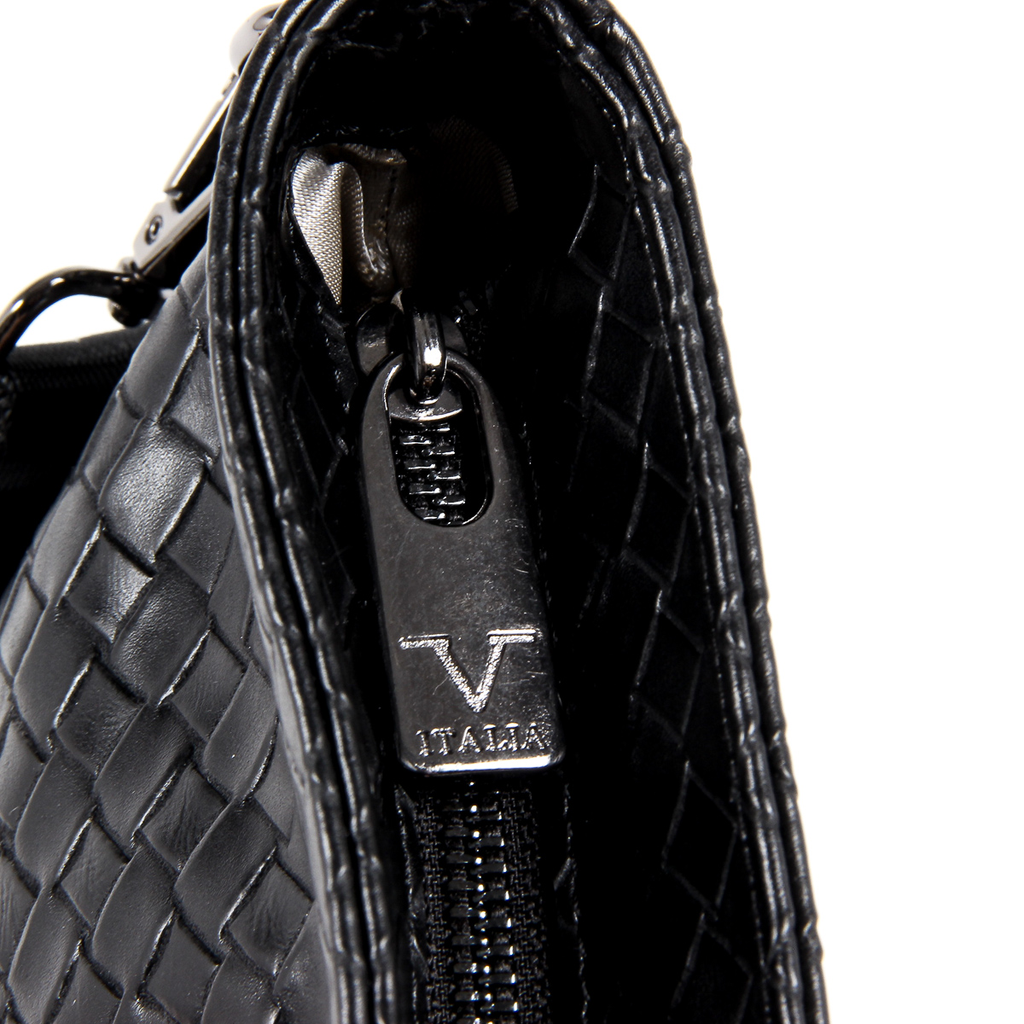Bolso de hombro para hombre V 1969 Italia, color negro ROD