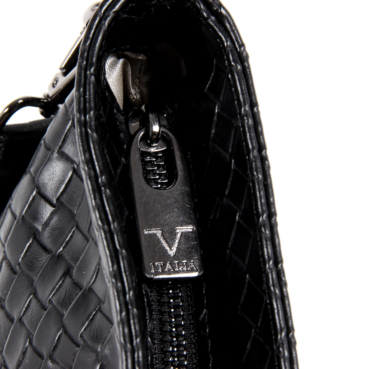 Bolso de hombro para hombre V 1969 Italia, color negro ROD