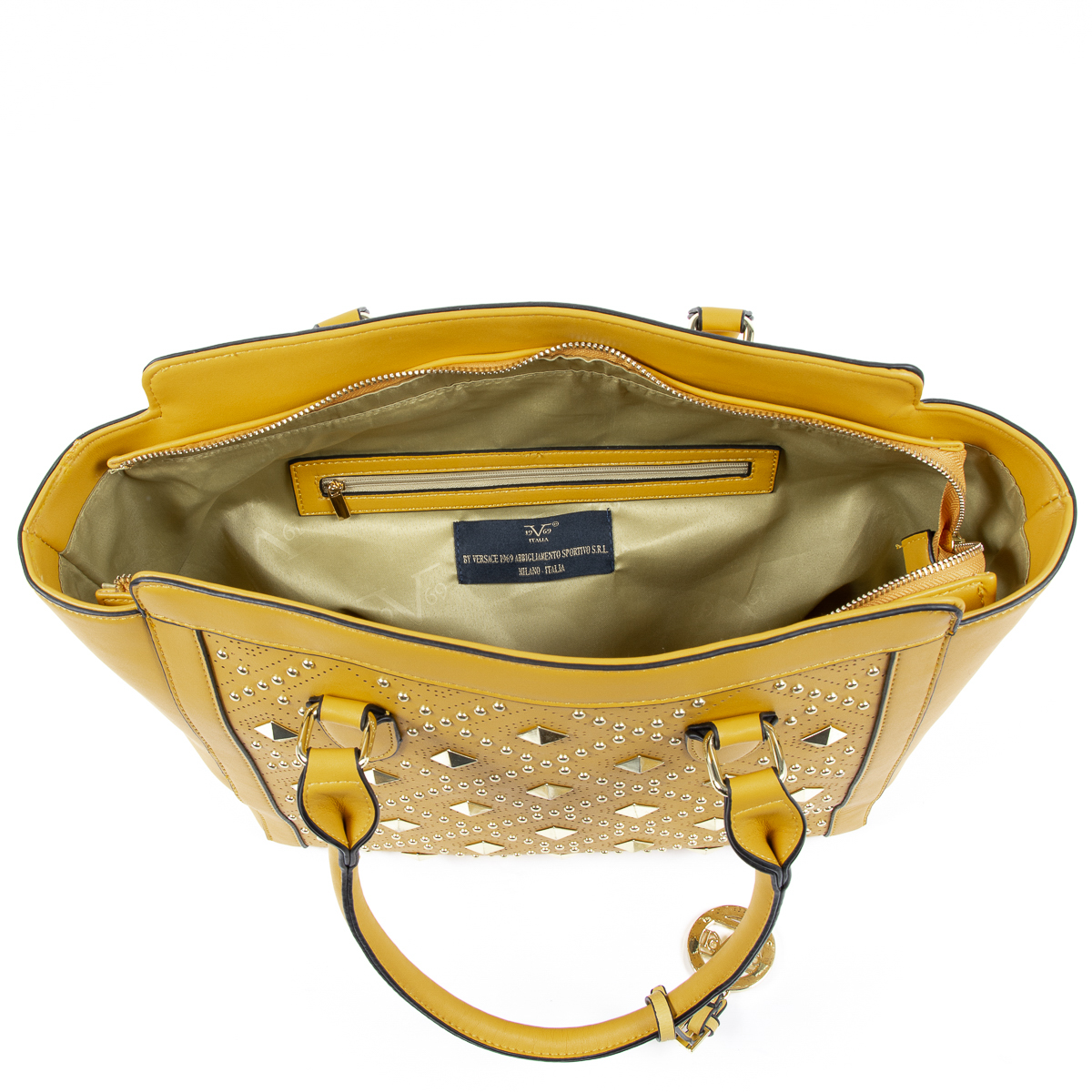 Bolso de mano para mujer V 1969 Italia amarillo ROBERTA