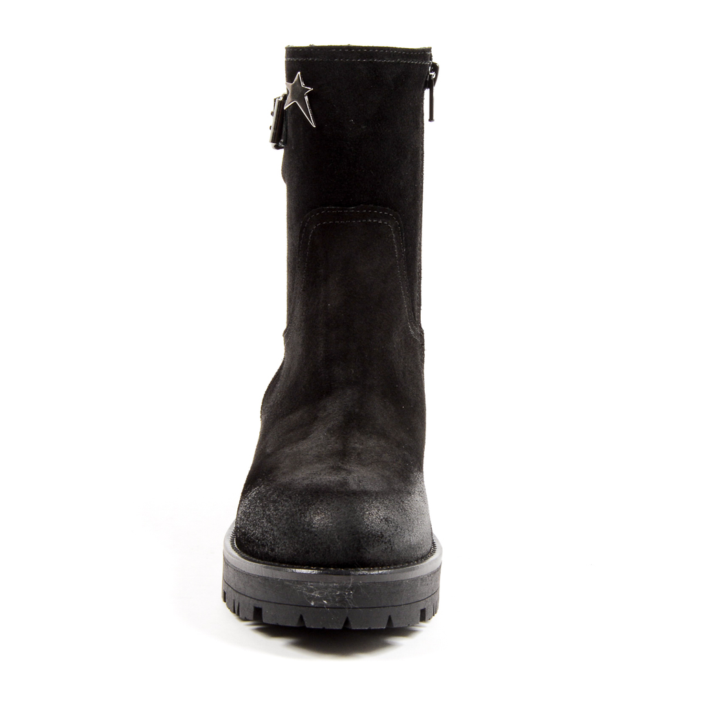 Andrew Charles Womens Short Boot Black BONNIE