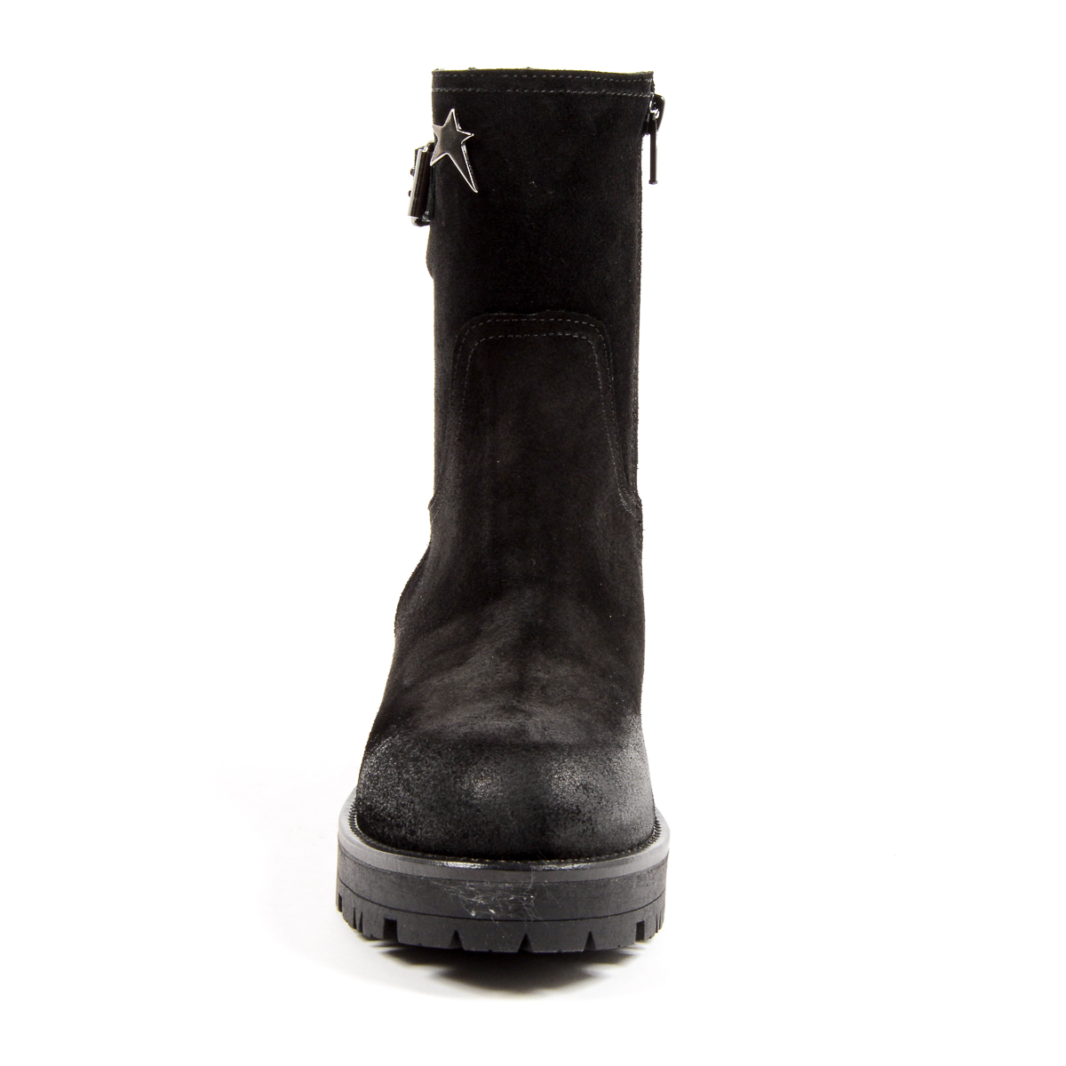 Andrew Charles Womens Short Boot Black BONNIE