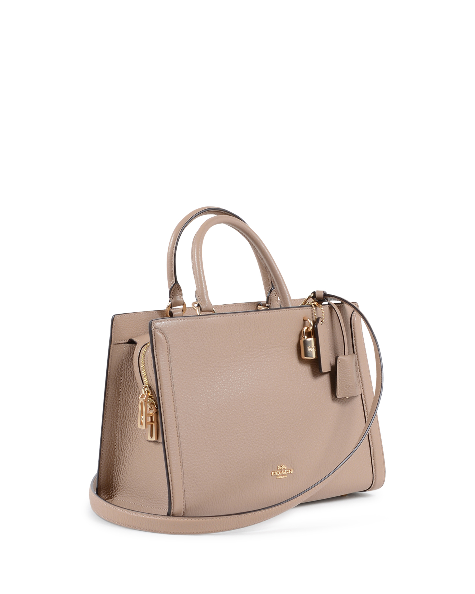 Bolso de mano Coach para mujer color topo F88037 TAUPE