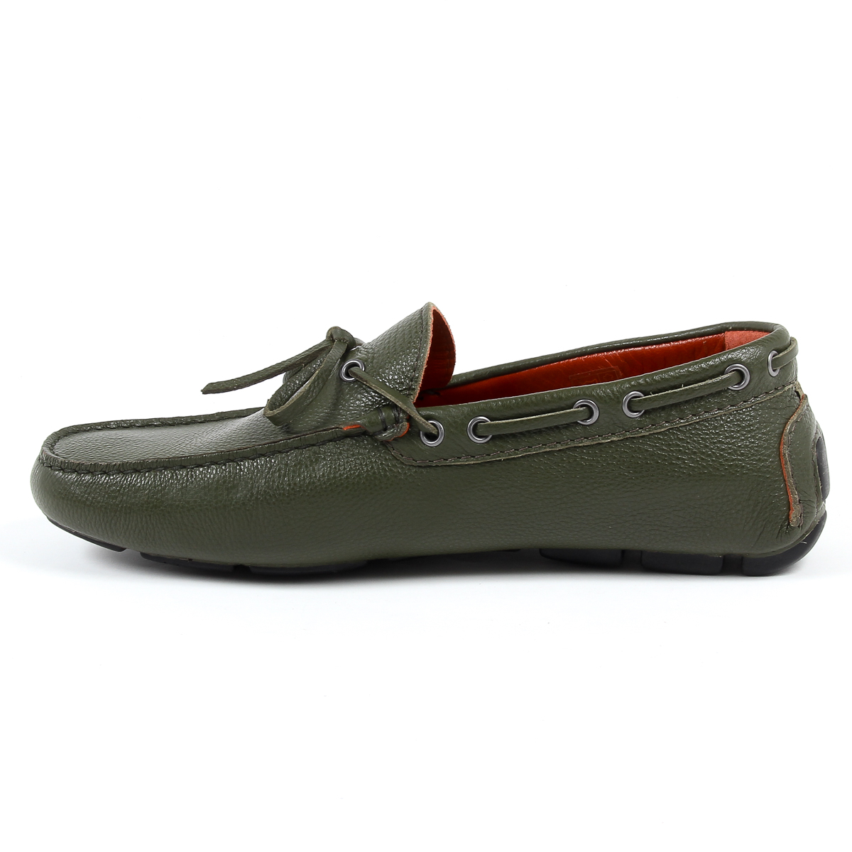 Mocasines V 1969 Italia para hombre, color verde ADAM