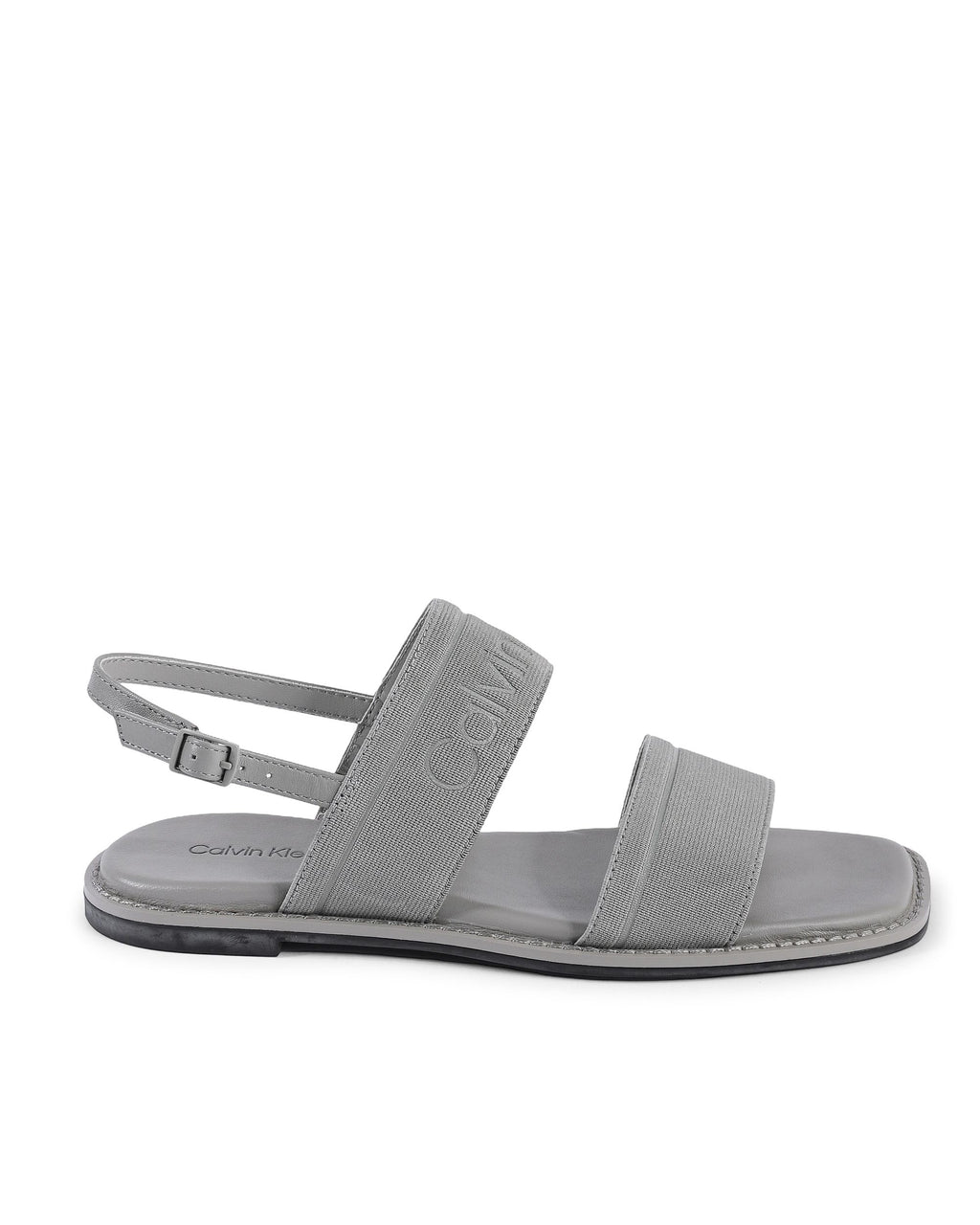 Sandalias Calvin Klein para mujer, color gris, HW0HW01990PK7