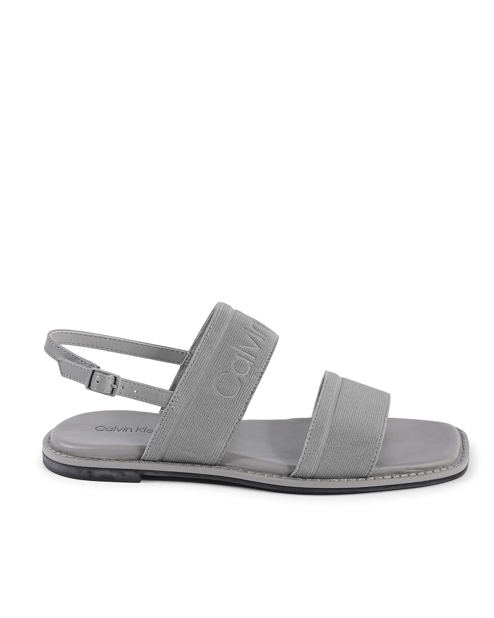 Sandalias Calvin Klein para mujer, color gris, HW0HW01990PK7