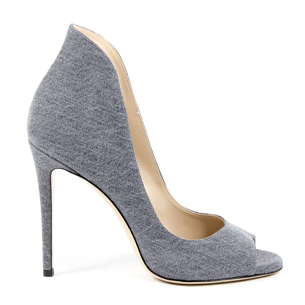 Andrew Charles Womens Pump Open Toe Denim DAFNE