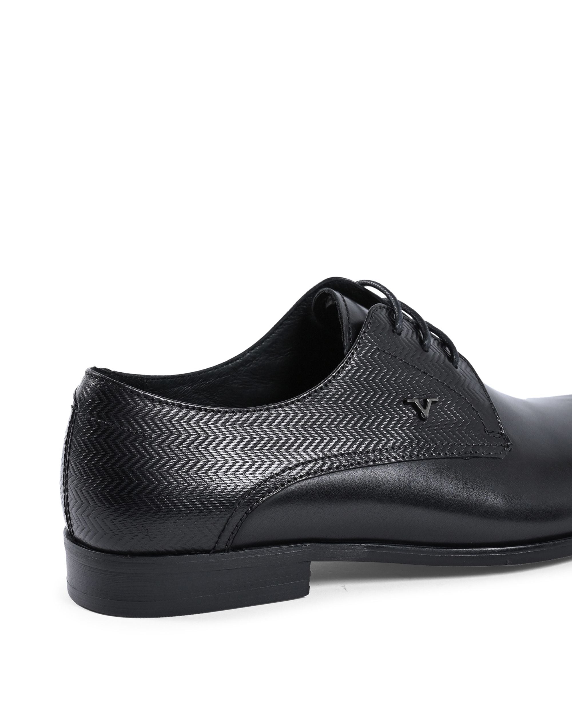 19V69 Italia Zapatos con cordones para hombre Negro YO 722-1-37 A NEGRO