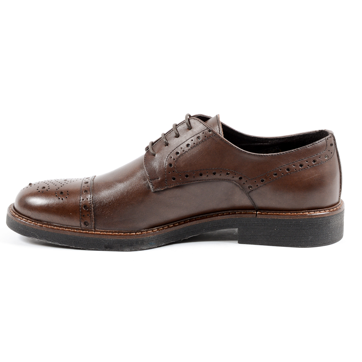 Andrew Charles Mens Brogue Shoe Brown LOU