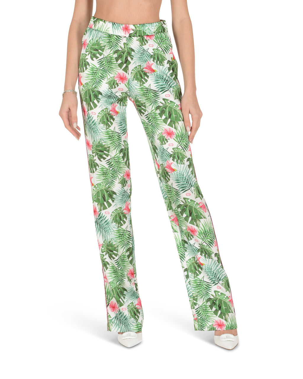 Pijama con estampado de palmeras