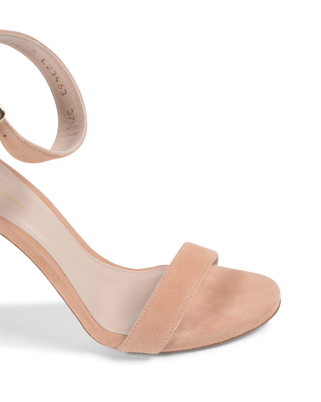 Stuart Weitzman Sandalia con tira al tobillo para mujer Rosa BACKUPTIZ