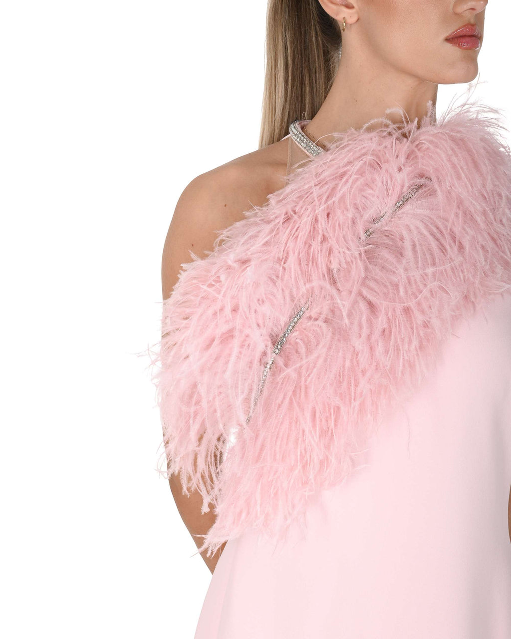 Vestido de mujer David Koma PF24DK19D ROSA/PLATA 1S2