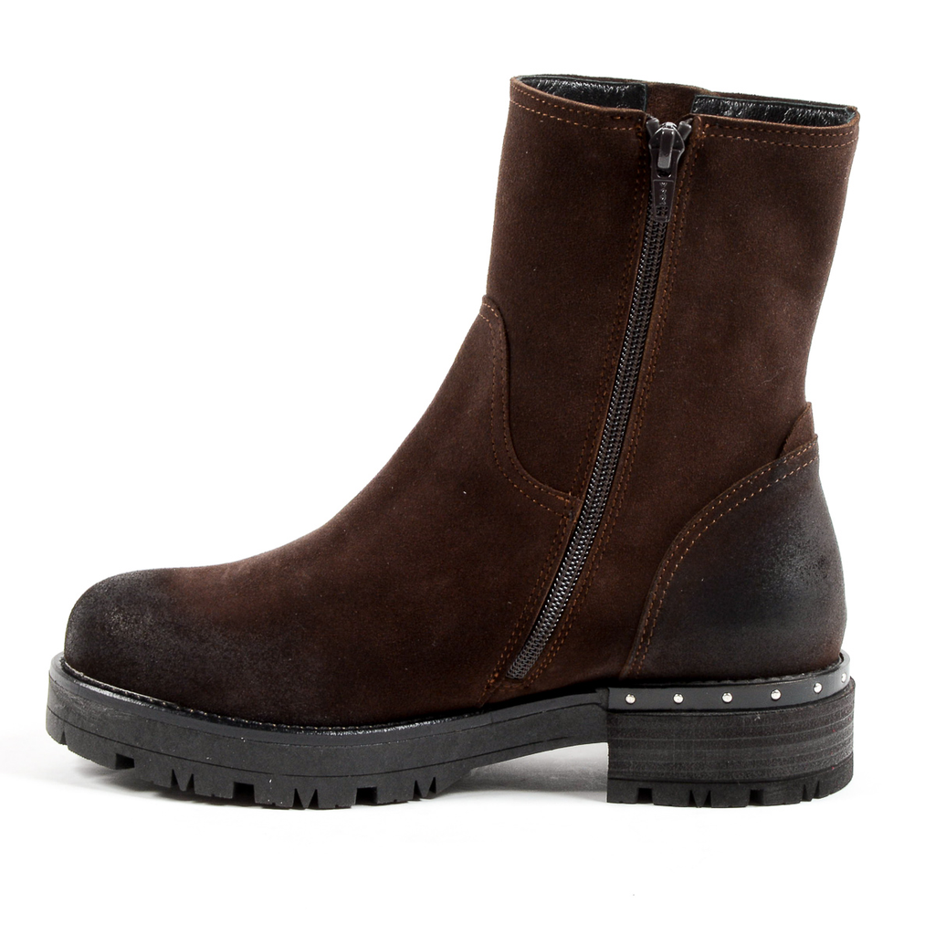 Andrew Charles Womens Short Boot Brown BONNIE