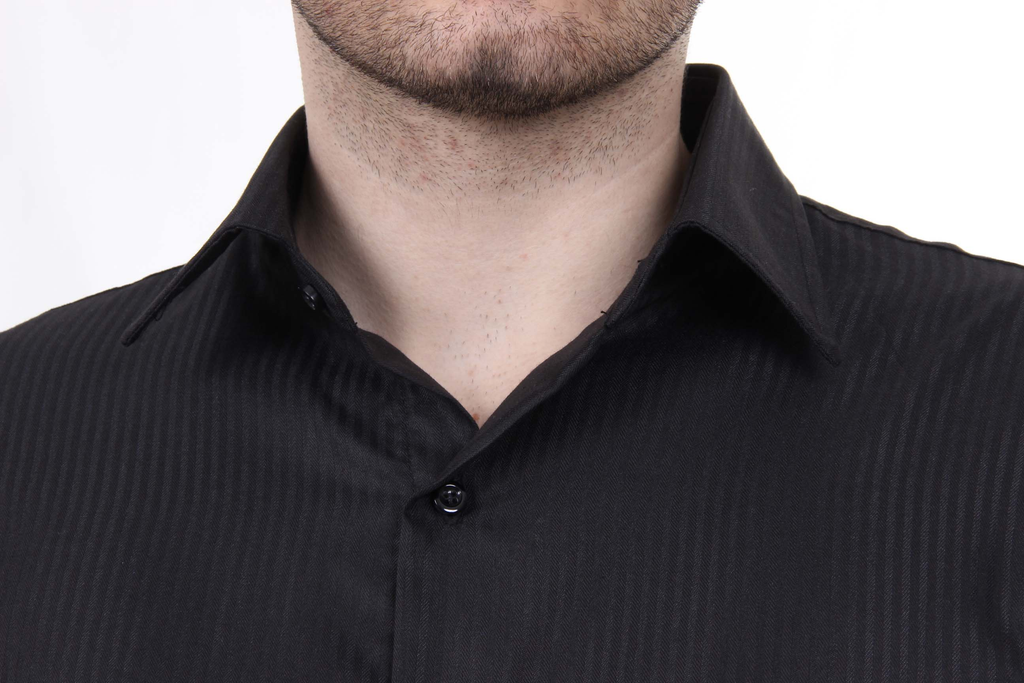 Camisa V 1969 Italia para hombre negra SANDRO