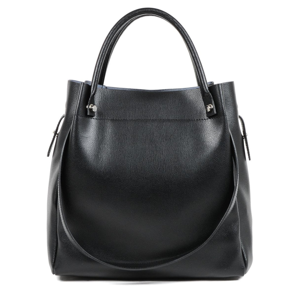 Bolso de mano para mujer V 1969 Italia negro TATIANA