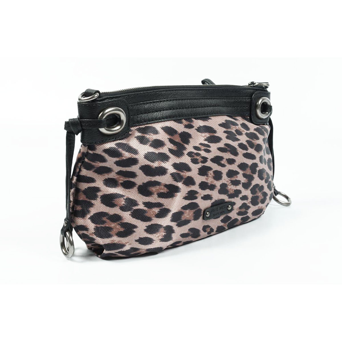 Bolso de mano para mujer Nine West 161412 LEOPR NEGRO