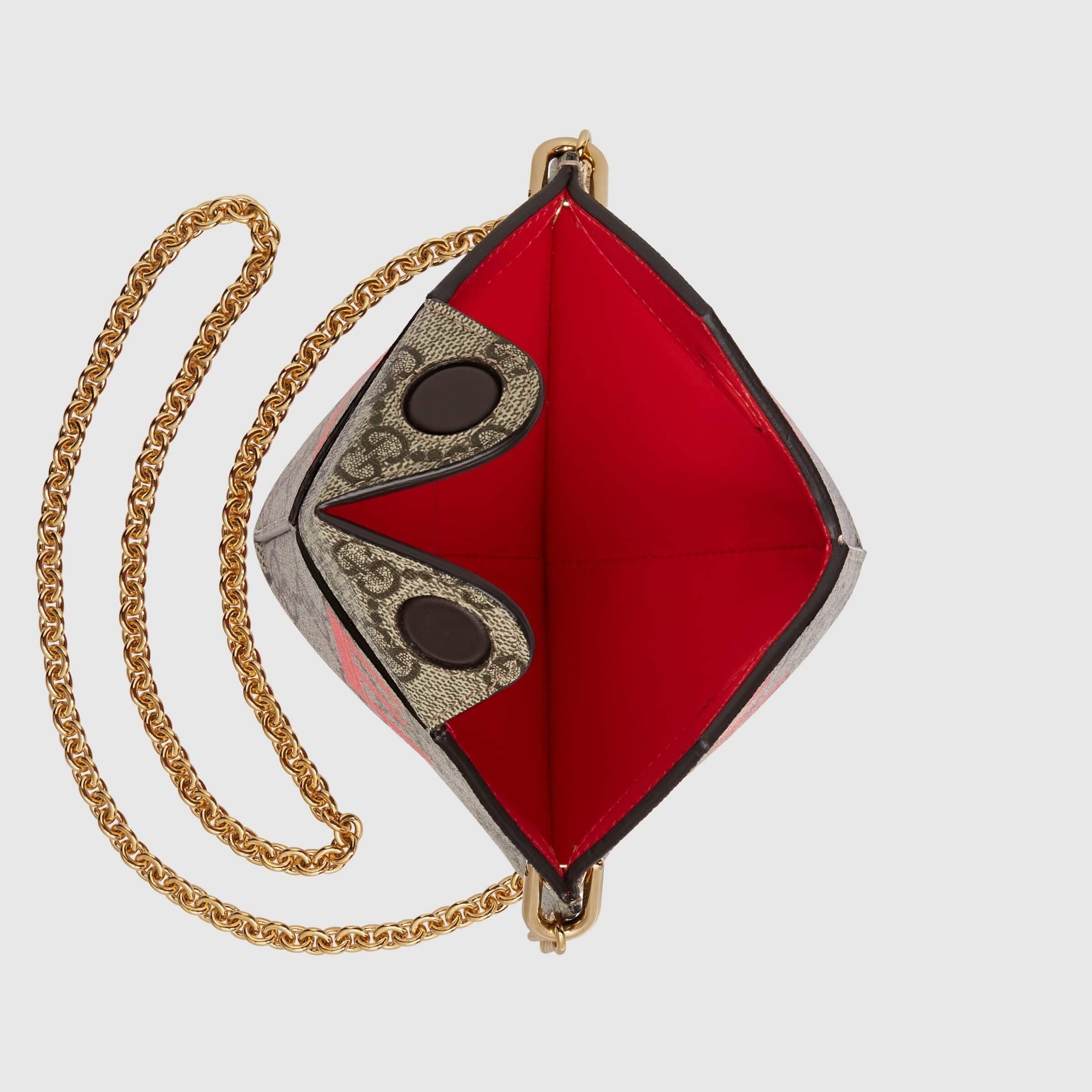 Gucci GG Supreme Monogram Valentines Day marrón rojo