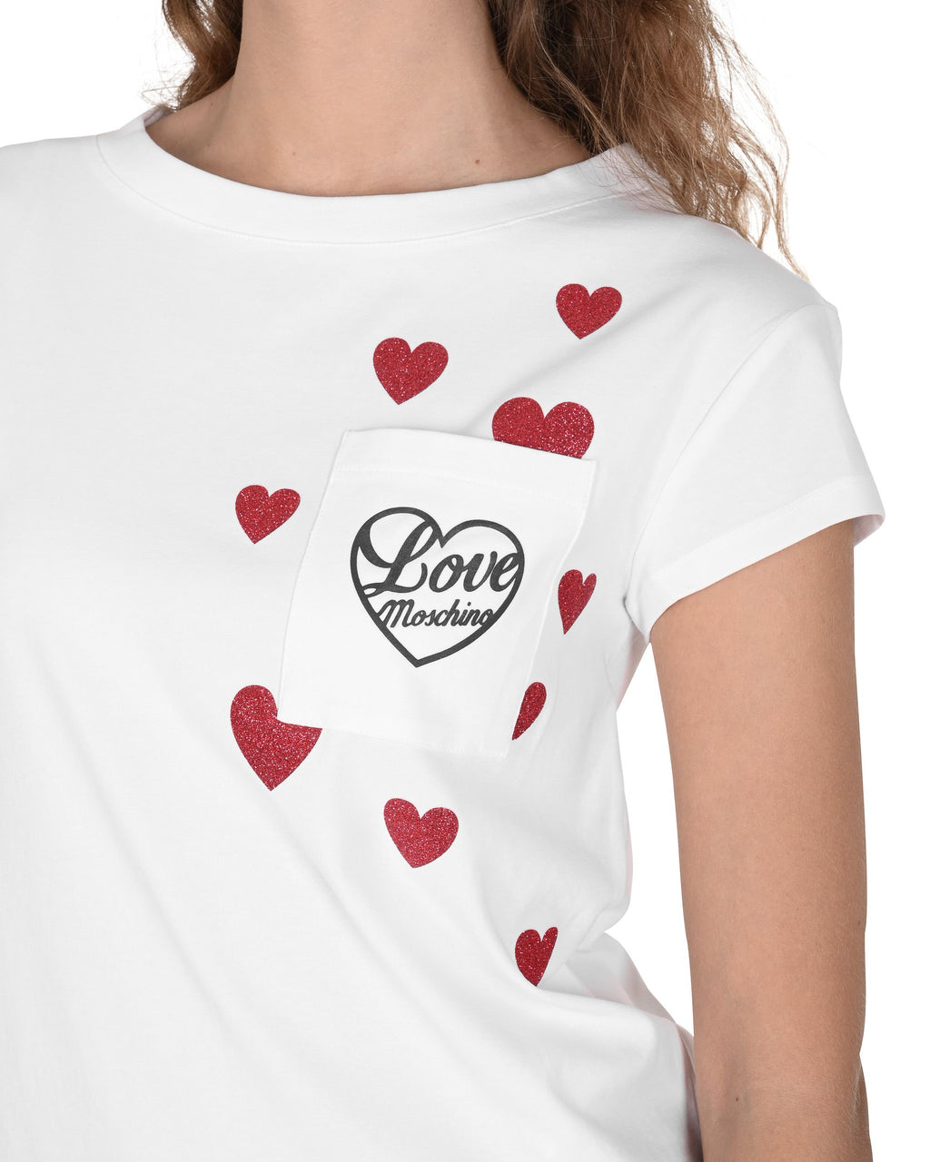Camiseta de mujer Love Moschino W 4 F30 2O E 2264 A00 BLANCO ÓPTICO