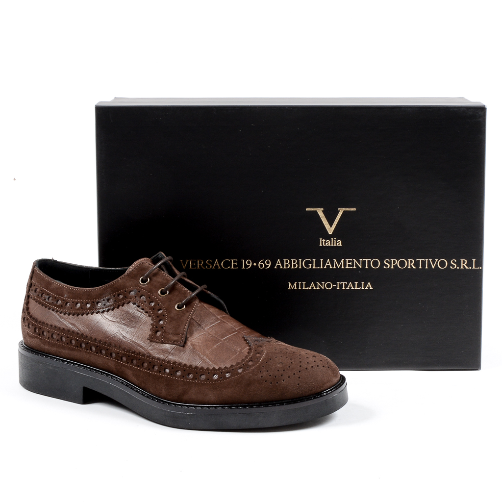 V 1969 Italia Zapato Brogue para Mujer Marrón TRENTO