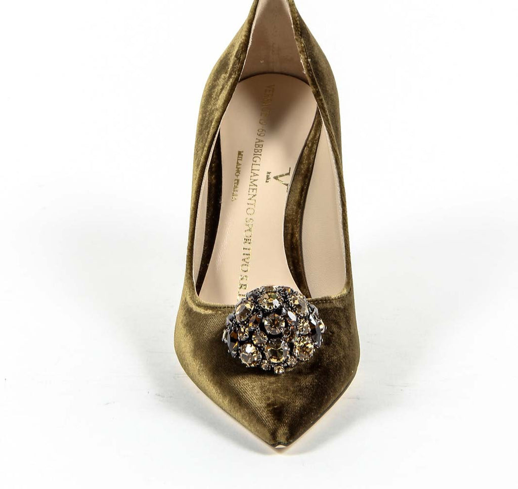 Zapatos de salón para mujer V 1969 Italia 3104104 VELLUTO SIGARO