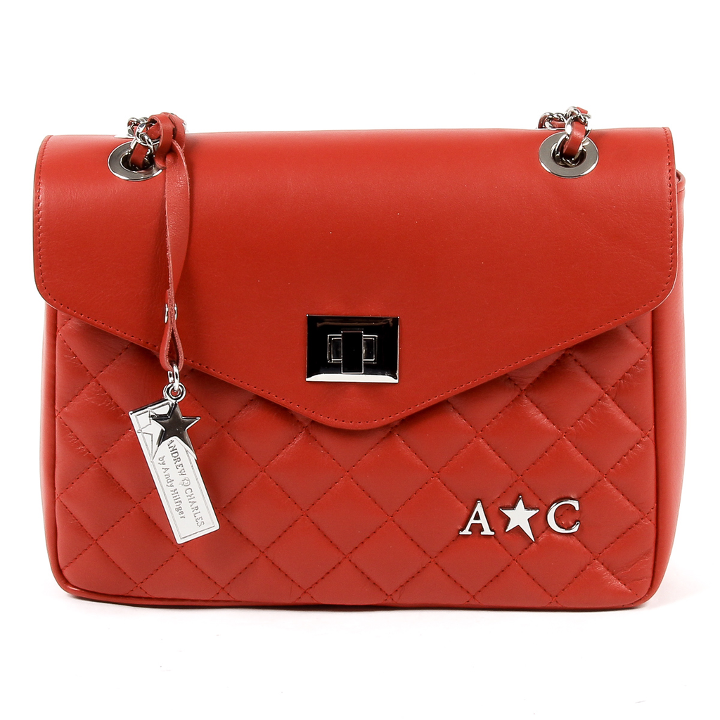 Andrew Charles Womens Handbag Red AZALEA