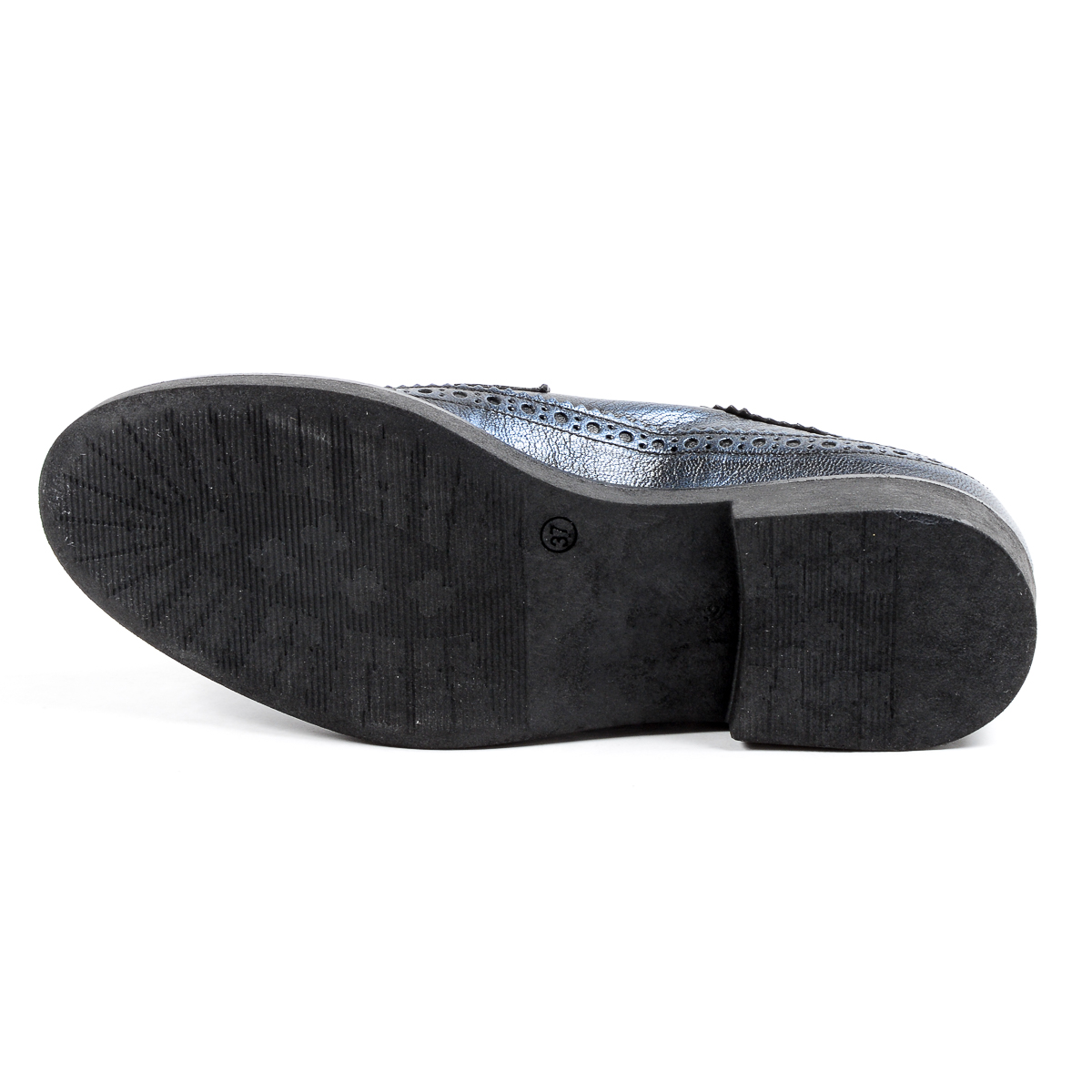 V 1969 Italia Zapato Brogue para Mujer Azul TRENTO