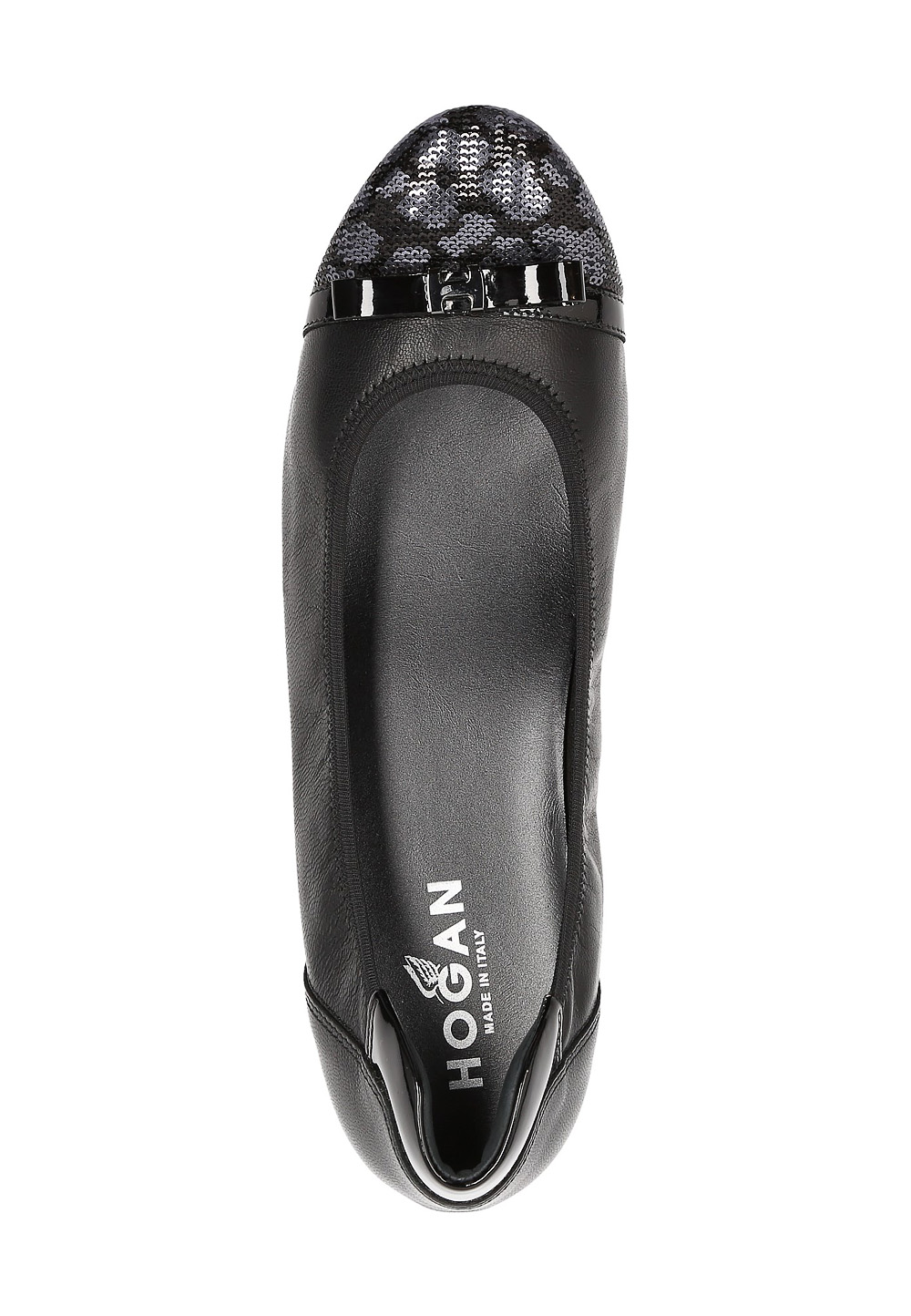 Bailarinas Hogan para mujer, color negro, HXW1440O13033N8B999