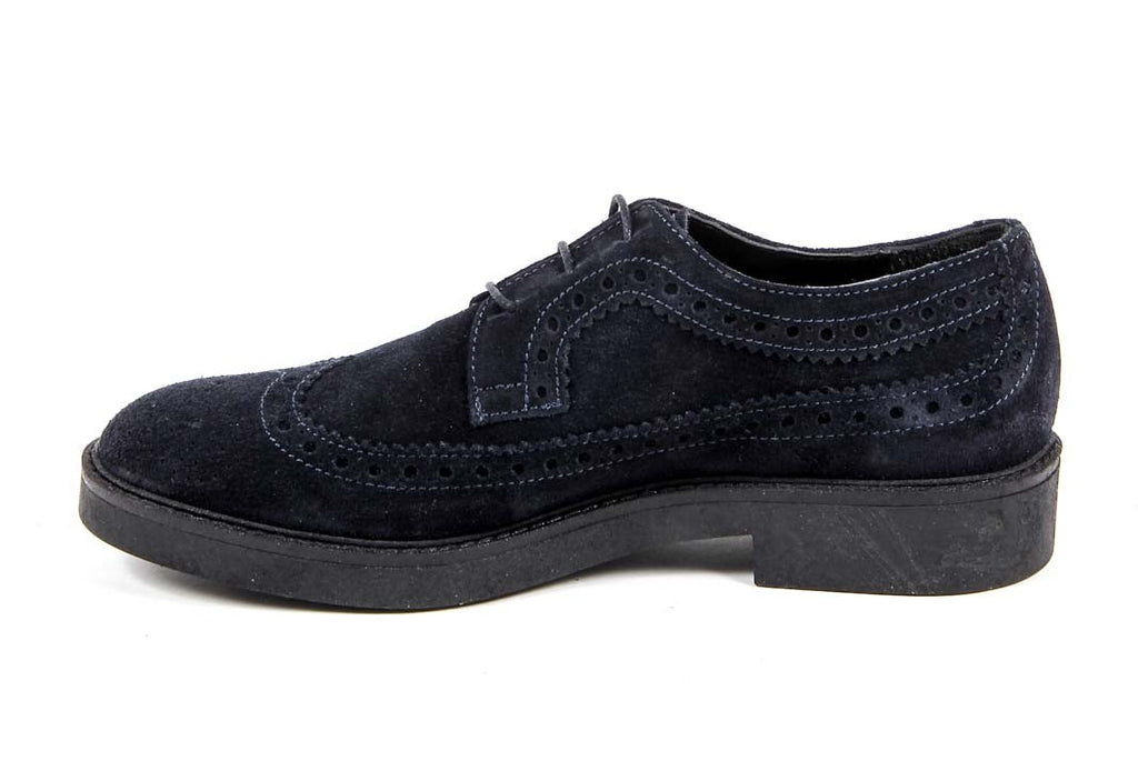 V 1969 Italia Zapato Brogue para Mujer B1670 TERCIOPELO AZUL