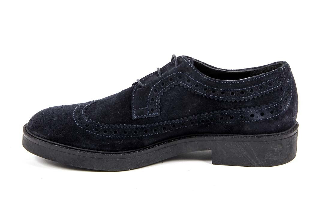 V 1969 Italia Zapato Brogue para Mujer B1670 TERCIOPELO AZUL