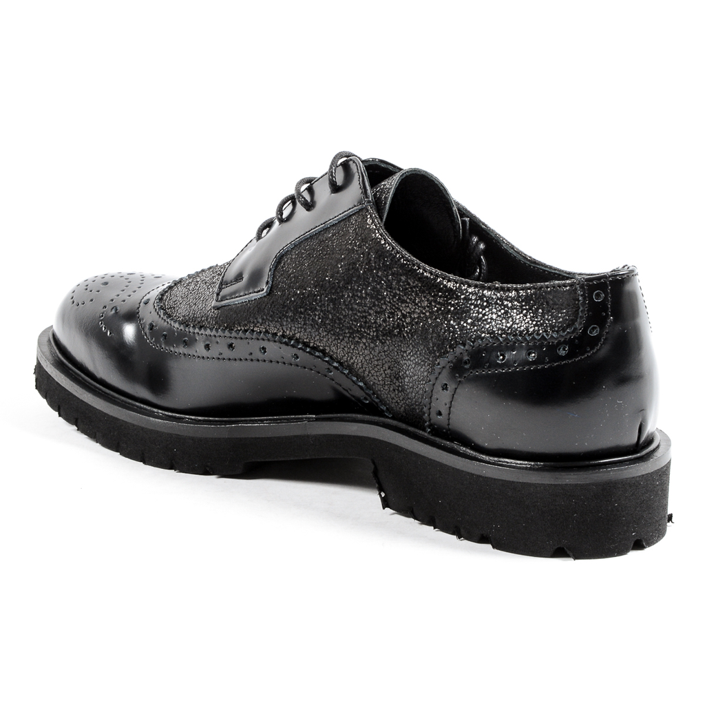 Andrew Charles Womens Oxford Shoe Black COURTNEY