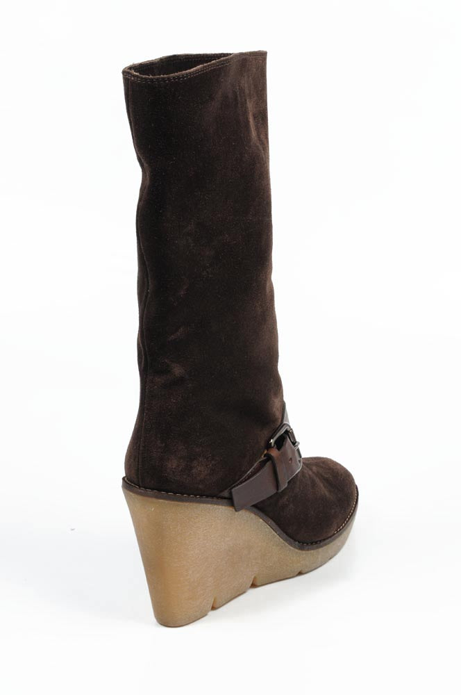 Bota corta para mujer Sebastian Milano S3946 VELOUR LUX (Sonia) 538 EBANO