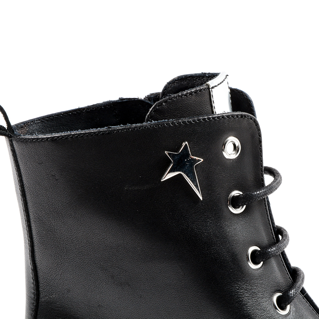 Andrew Charles Womens Short Boot Black SELEMA