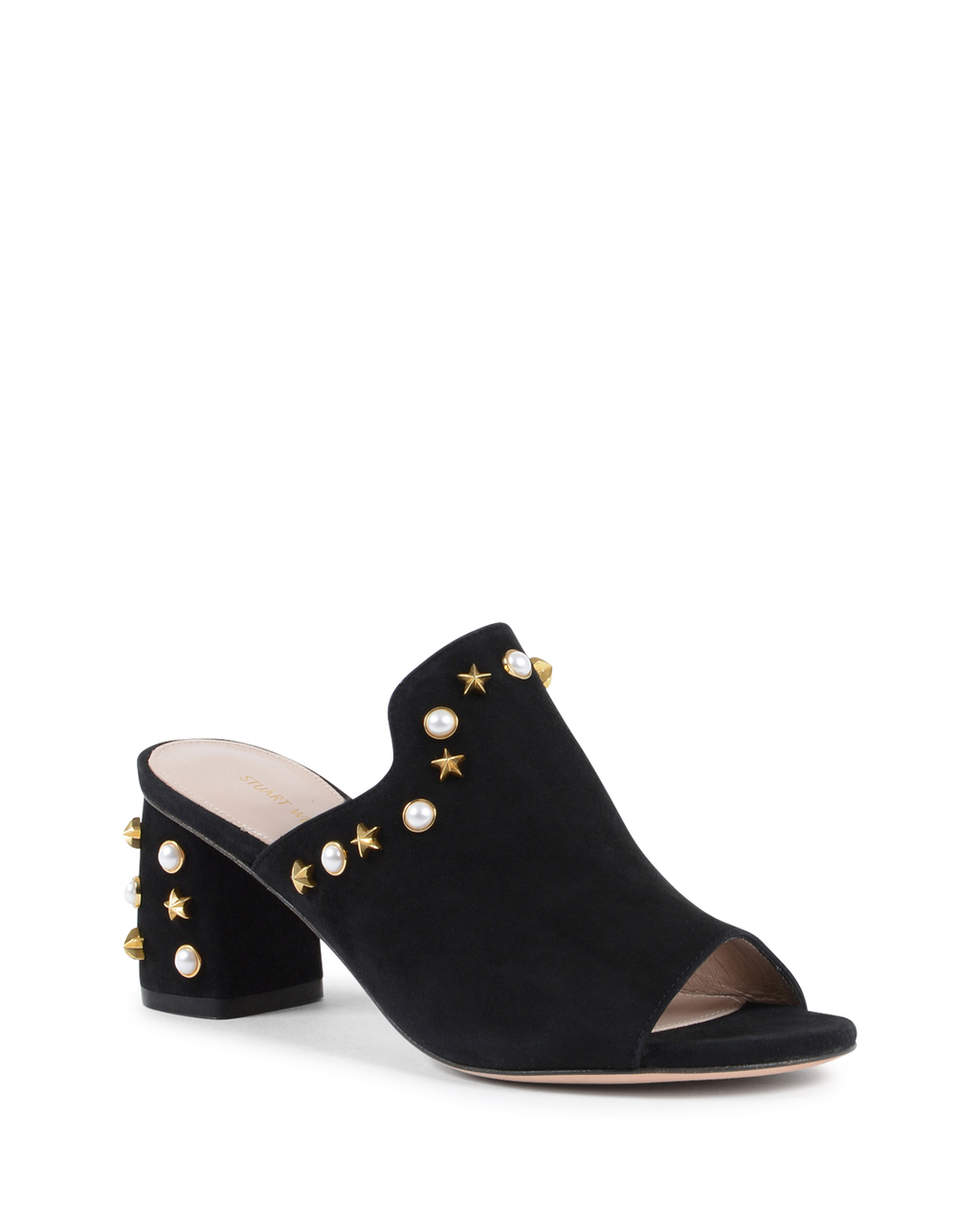 Stuart Weitzman - Sandalias tipo mule para mujer, color negro, DOHICKEY