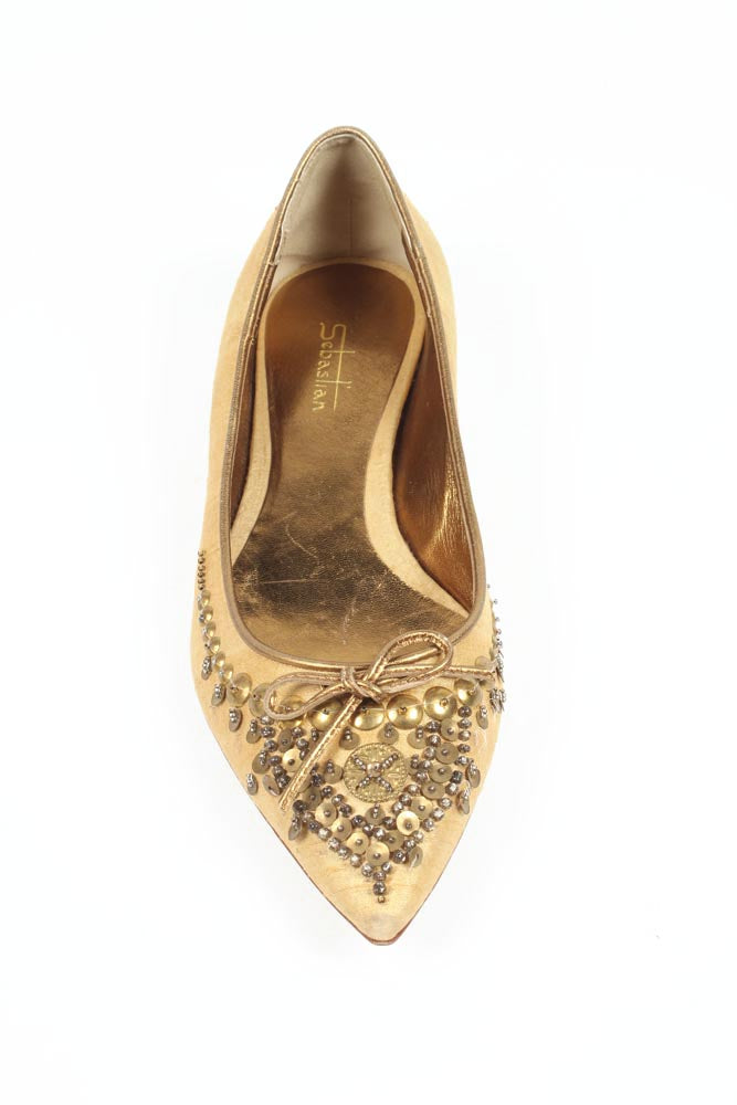 Bailarina de mujer Sebastian Milano 2255 GOLD