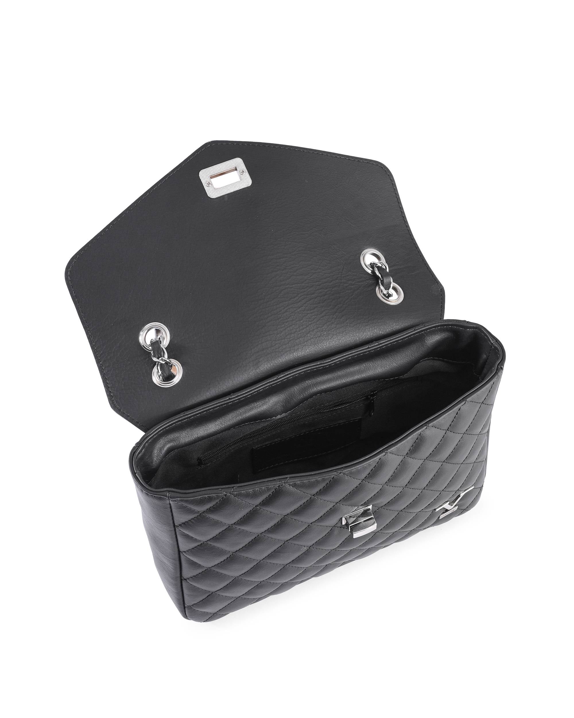 Bolso de mano para mujer V Italia V024M-S SAUVAGE NERO