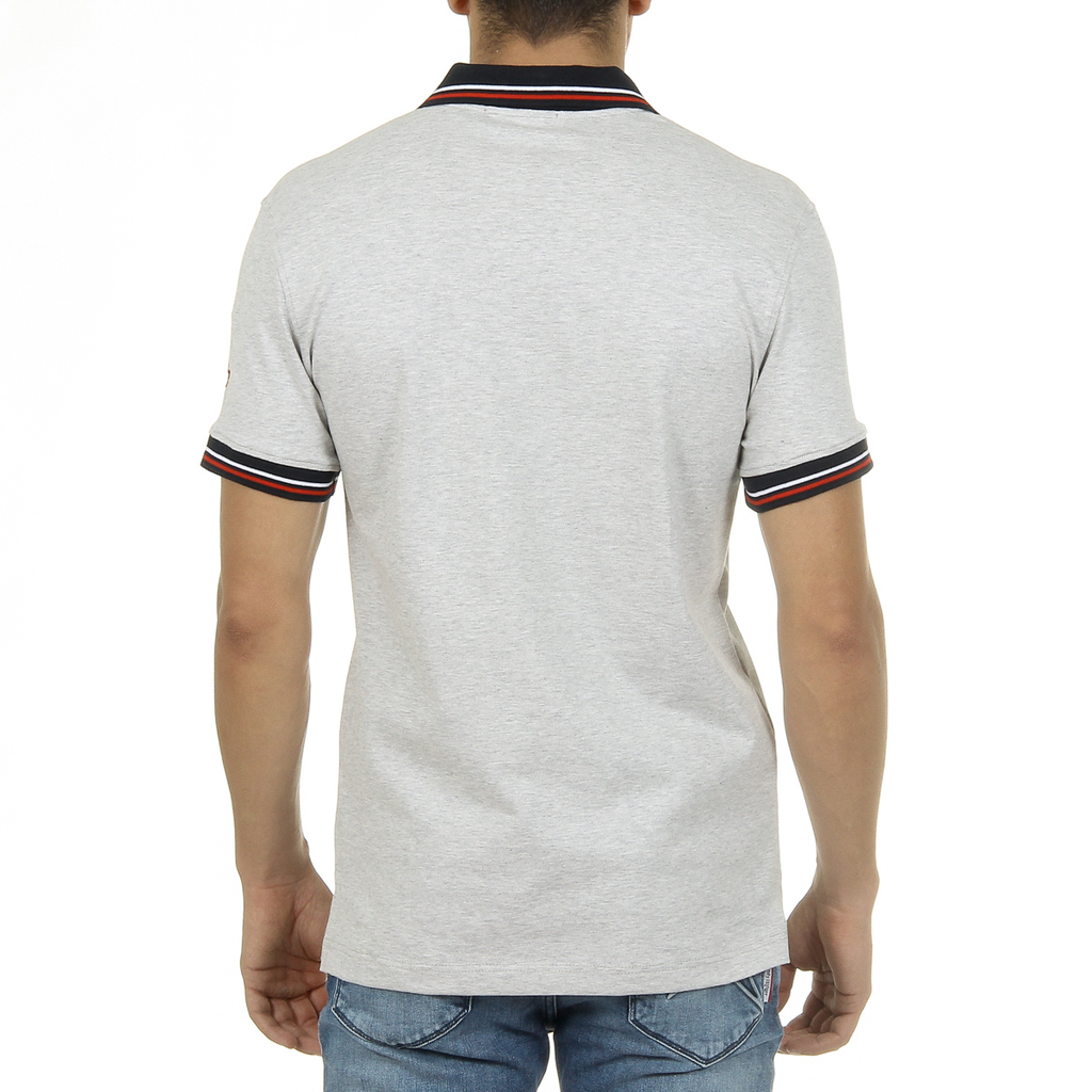 Ufford & Suffolk Polo Club Polo Hombre Manga Corta Gris PAKO