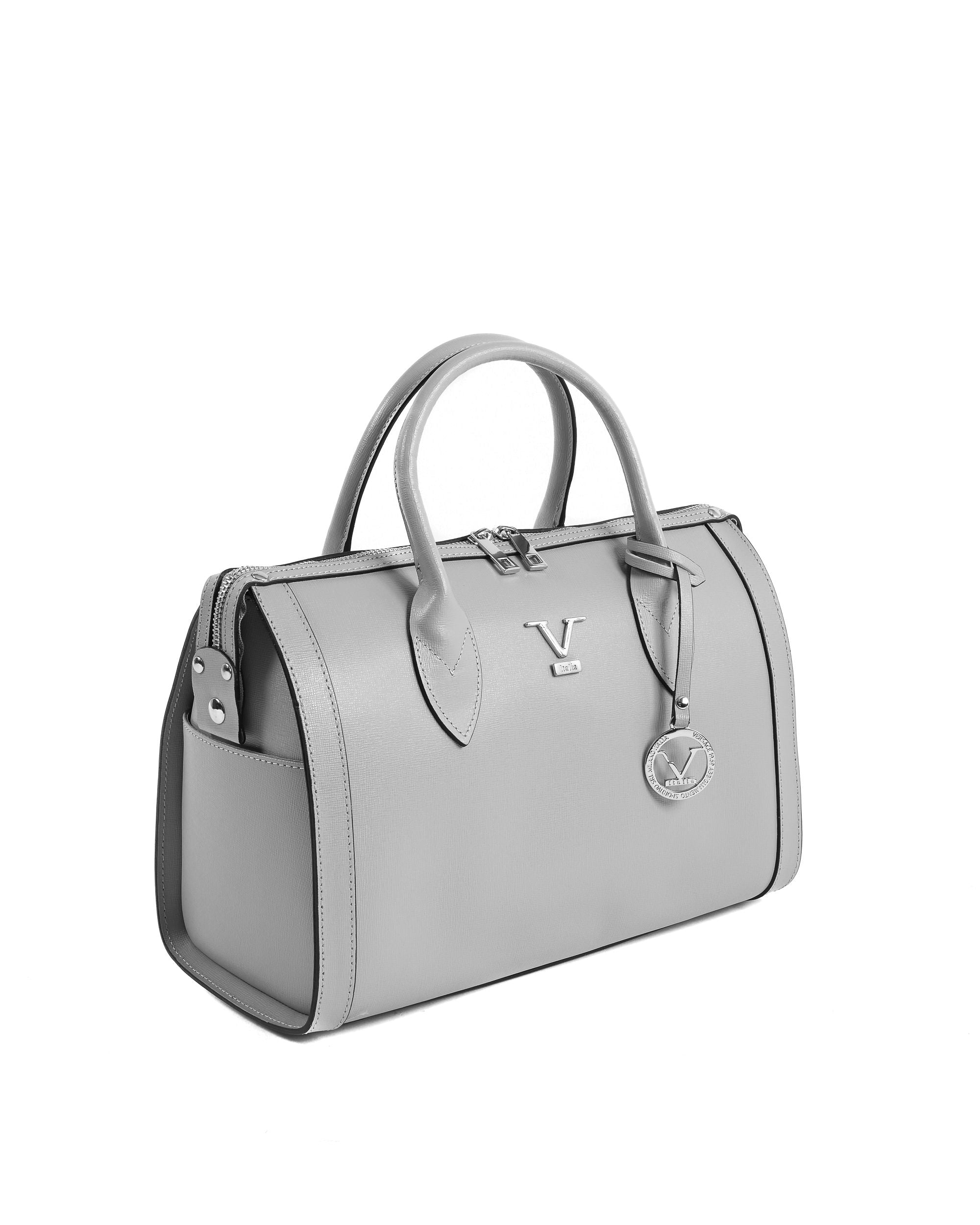 Bolso Mujer V Italia Gris V014-S SAFFIANO GRIGIO