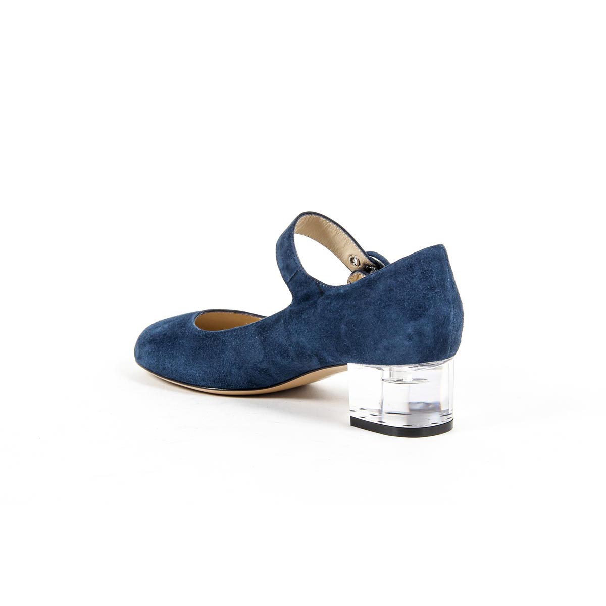 V 1969 Italia Zapatos Mary Jane para mujer 312132 CAMOSCIO BLEU