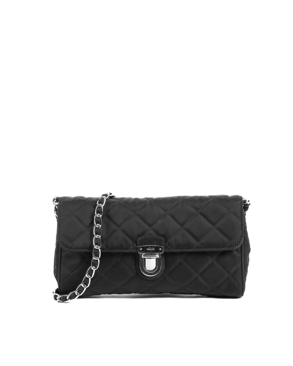 Prada Bolso clutch BP0584 negro Impuntu Tessuto
