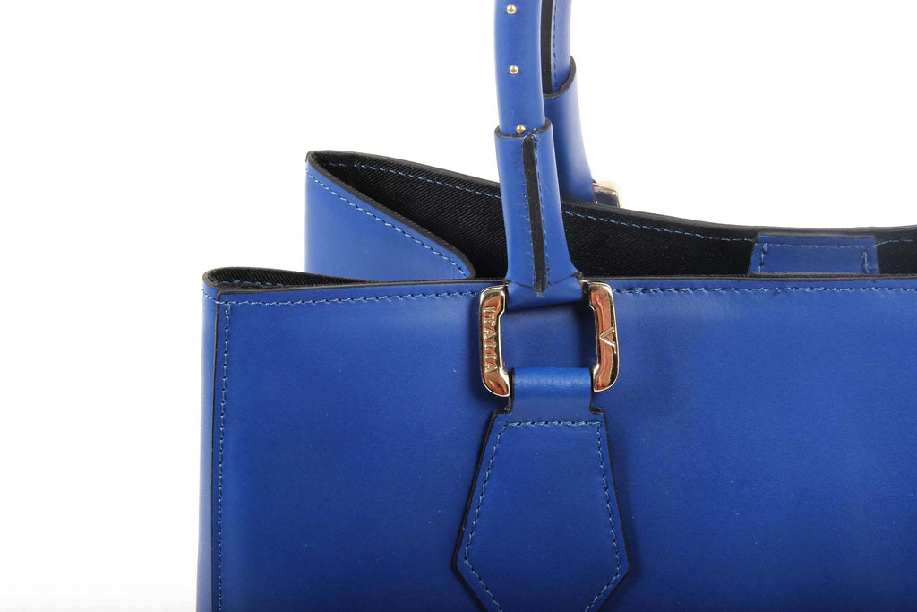 Bolso de mano para mujer V 1969 Italia G550-52 RUGA COBALTO
