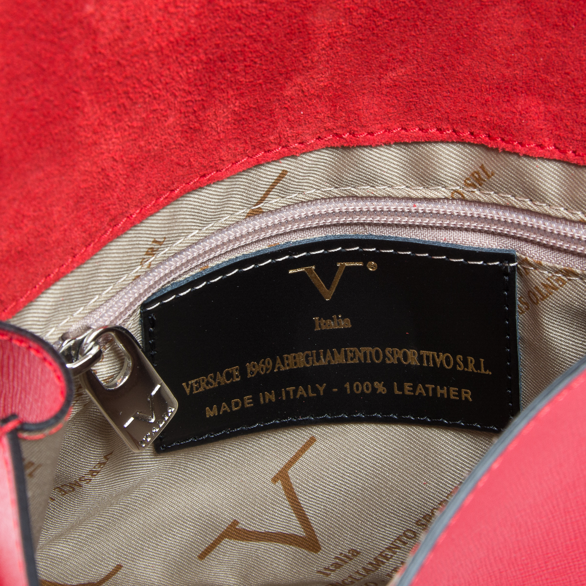 V 1969 Italia Womens Handbag Red MORA