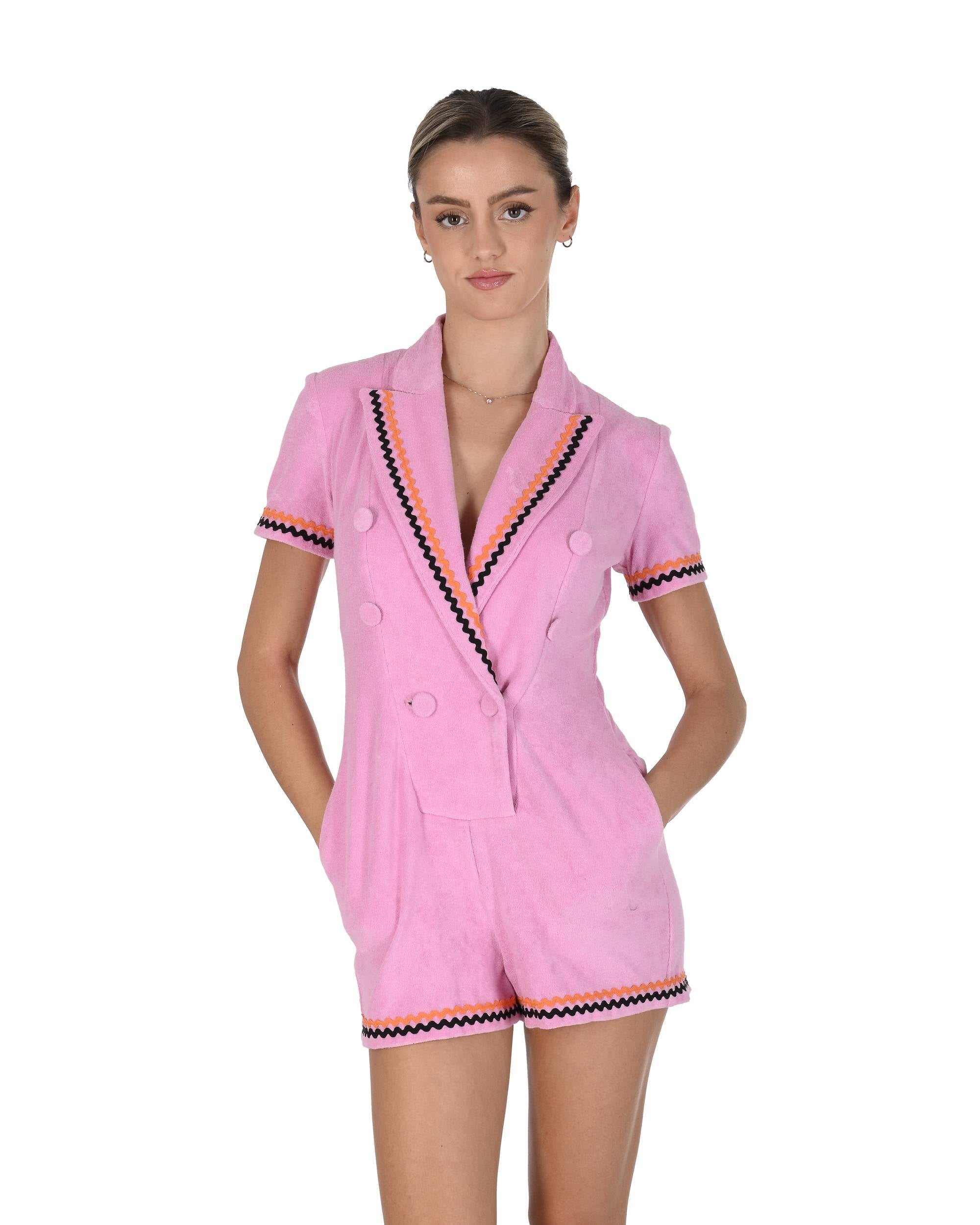 Mono Mujer Nevro ROZAKI PLAYSUIT PINK 102