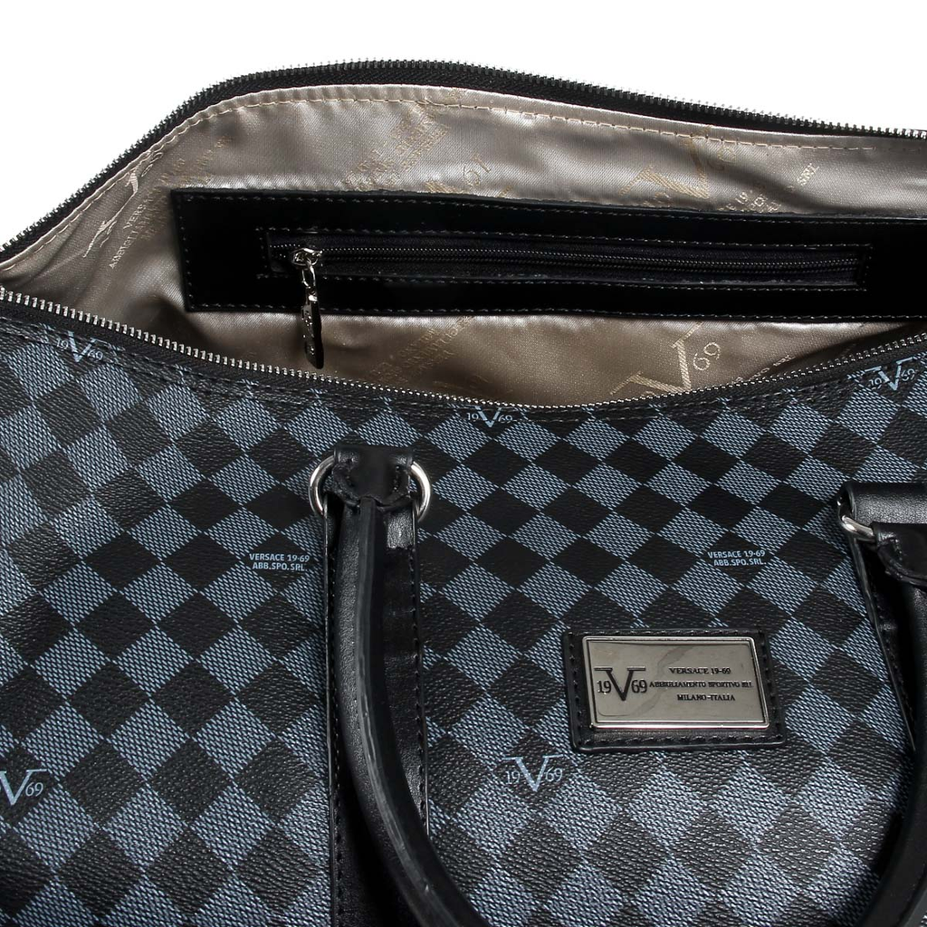 Bolso deportivo para hombre V 1969 Italia V1969015 GRIS NEGRO