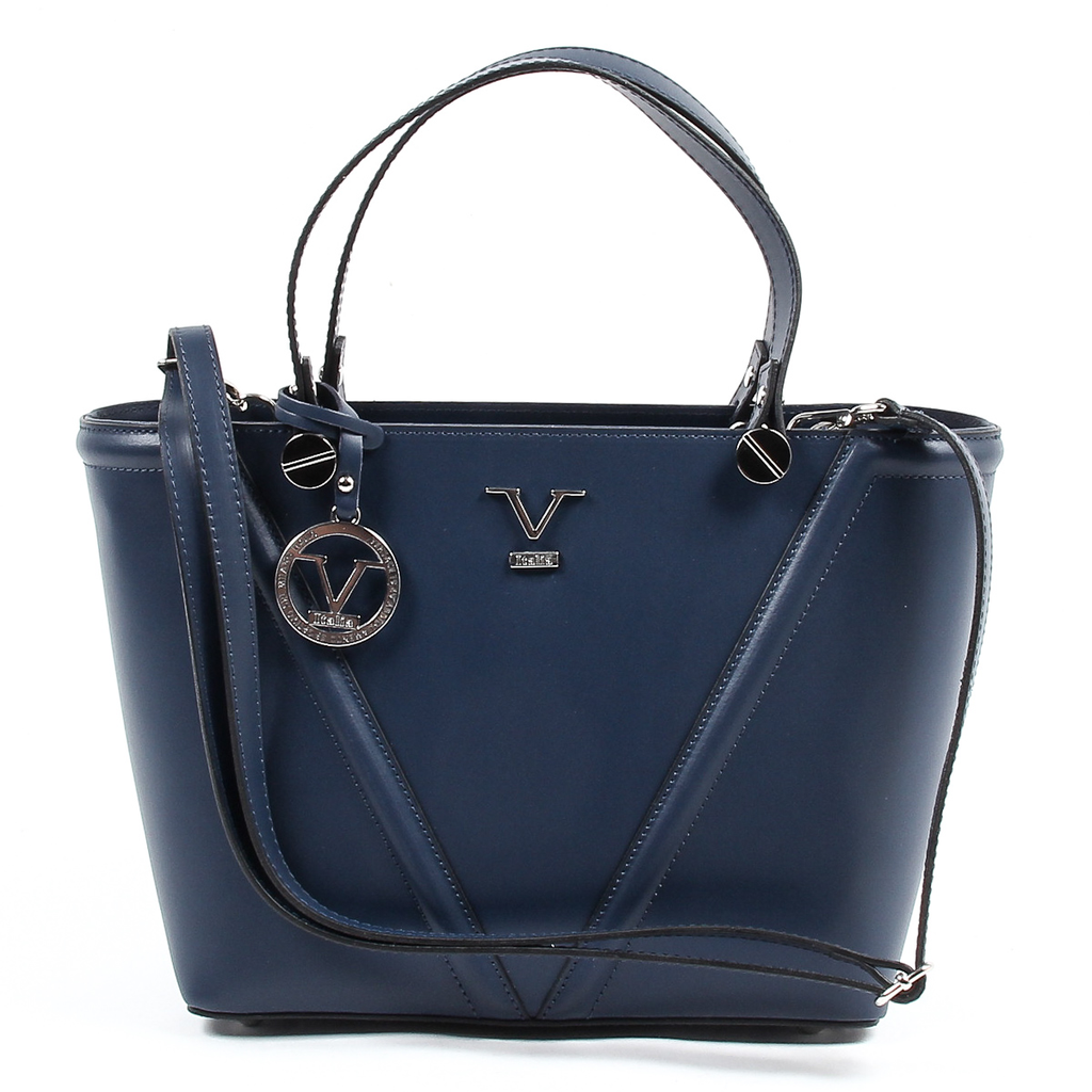 Bolso de mano para mujer V 1969 Italia V008-S RUGA BLU