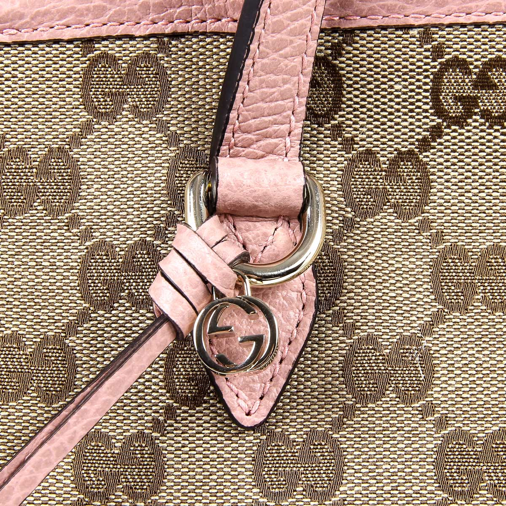 Gucci Womens Handbag GG Guccissima Pink 449242 8609